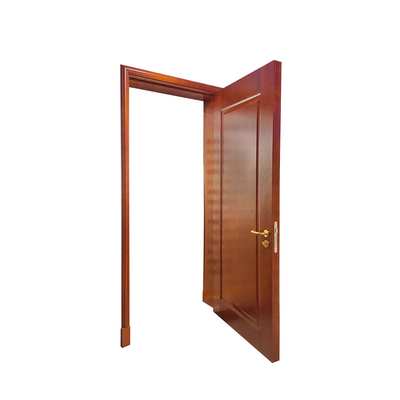 Walnut Wood Grain Finish Left Hand FD30 Fire Door /  40 mm Half Hour Fire Door