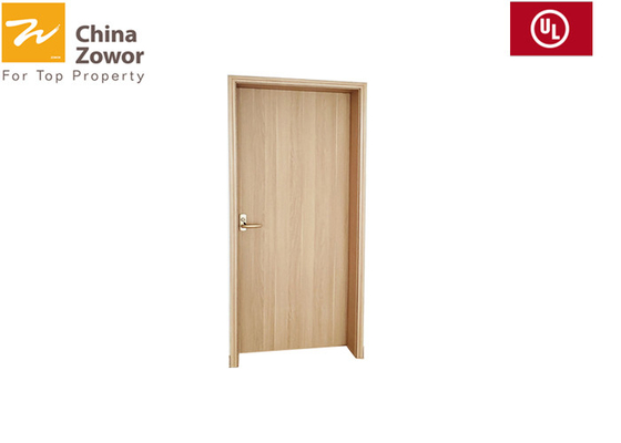 Single Hinged Beech Wood Fire Rated Interior Doors/ Paneled Doors/ Veneer Finish/ Perlite Board Infilling